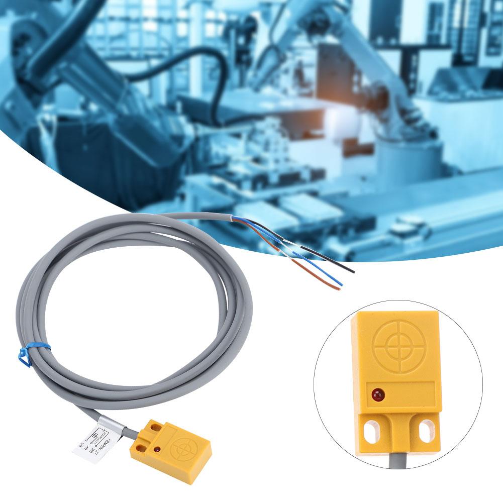 Interruttore Sensore di Prossimità BERM Tipo Induttivo Guscio in ABS DC12 24V 3 Fili PNP NO 5mm