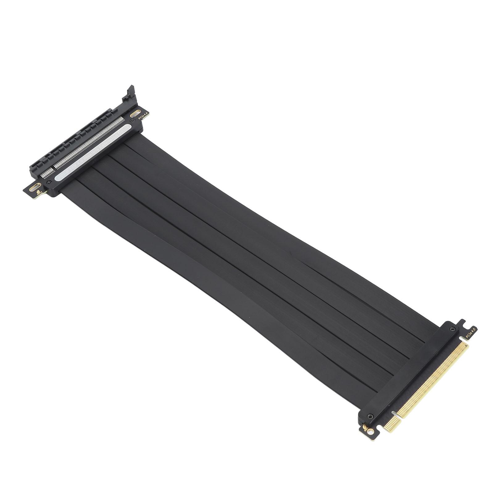 

Гибкий удлинительный кабель PCIe 4.0 X16 для видеокарты, 16X, высокоскоростной, с углом 180 градусов, экранированный