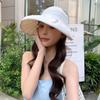 Windproof Women Pearl Bucket Hat Anti-UV Beach Cap Big Brim Sun Hat  Summer Spring Autumn