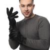Herren Europäische Faux Hirsch- und Ziegenlederhandschuhe mit Wollfutter für Herbst/Winter