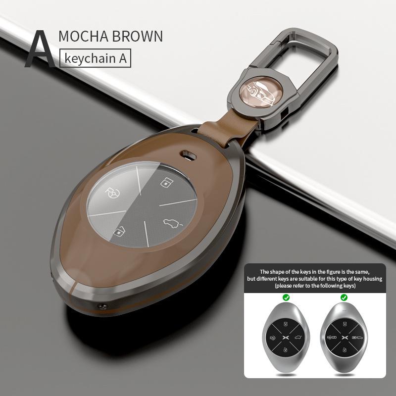 Xiaopeng Key Case for P70/P7/P5/G3/G9/BETA - Car Key Bag with Buckle