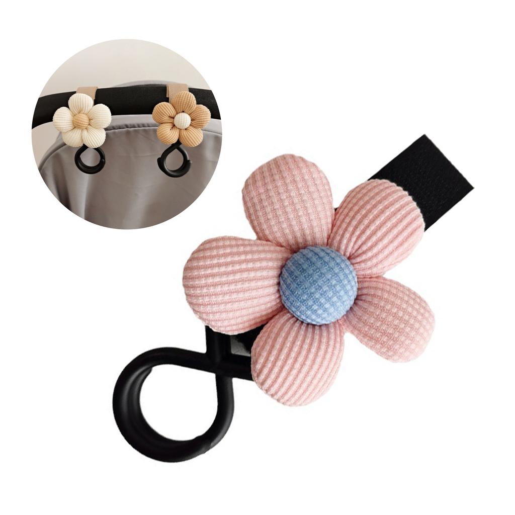 Convenient Floral Baby Stroller Hook Durable & Versatile Pushchair Hook Stroller Attachment for Various Stroller Styles