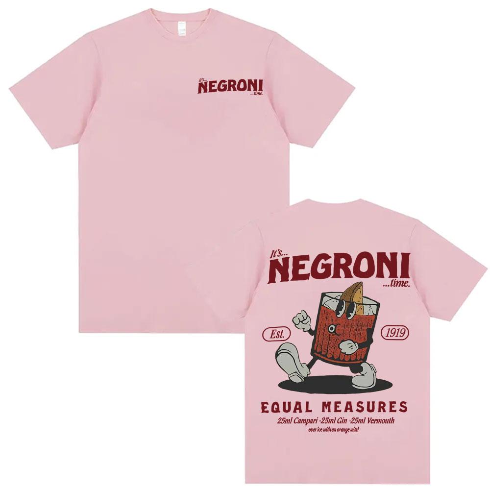 Negroni Lovers Funny Gifts Meme T Shirt Unisex Trendy Aesthetic Comfort T-shirts Men Clothing 100% Cotton Oversized T-shirt Tops