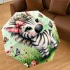 1PC Zebra Butterfly Umbrella-8-Rib Reinforced Portable Folding Travel Suitable for All Seasons Outdoor Daily Use-H0382