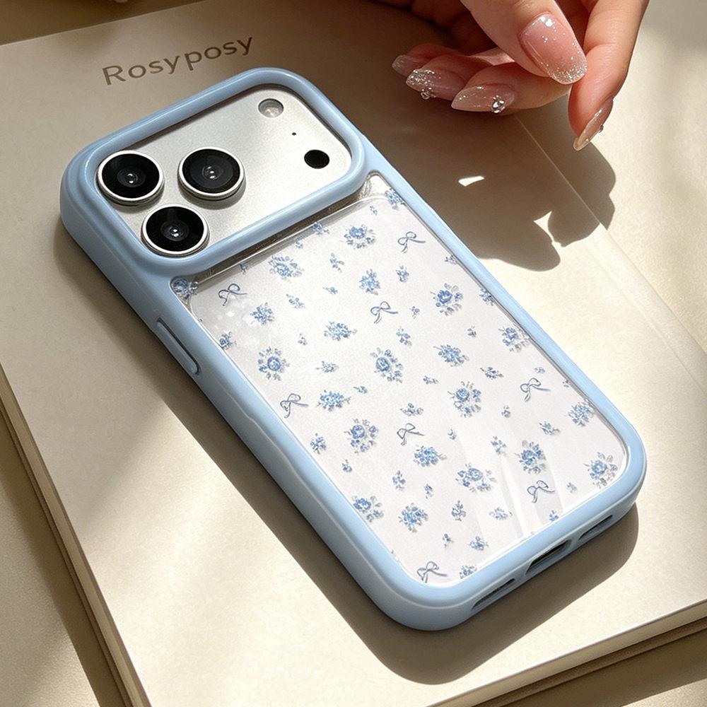 

Rose Bow Transparent Case for Apple iPhone 17Promax/15/16 - Elegant Full Coverage Design iPhone 15