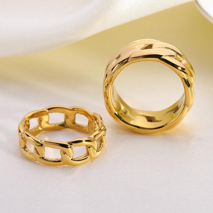 

European & American High-End Minimalist Women s Retro Stainless Steel Ring Size 8