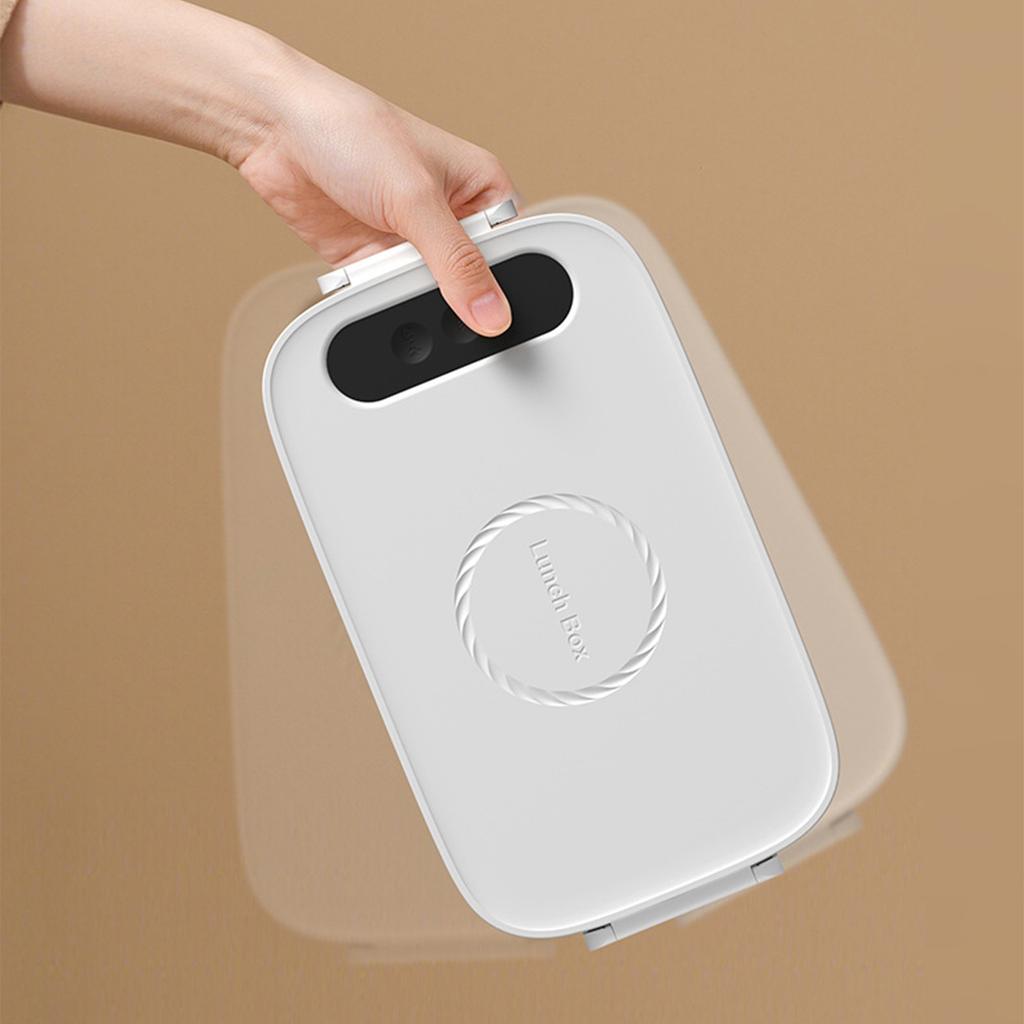 Rechargeable Lunch Box With 14000mAh Battery 7 Stage Heating Control 304 Detachable Inner Container Wireless Food Heating System