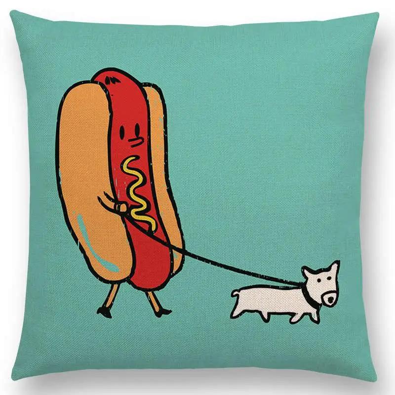 Colorful Cartoon Patterns Throw Pillow Cover With Short Plush Print For Living Room Sofa Decoration Cushion Cover Pillow Covers