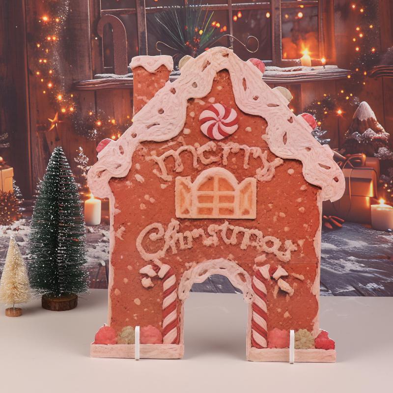 

Mini Gingerbread Golf Game Set Fun Wooden Christmas Toy Mini Holiday Indoor Golf With Festive Obstacles Family Party Game