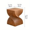 Nordic Coffee Table Imitation Wood Grain Edge Table Creative Bedroom Bedside Table Office Decorative Side Table Oxide Material