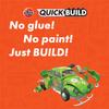 Airfix Quick Build Series Volkswagen Beetle Flower Power Non-Scale Pre-painted Block-Based Assembly Kit QB0031
