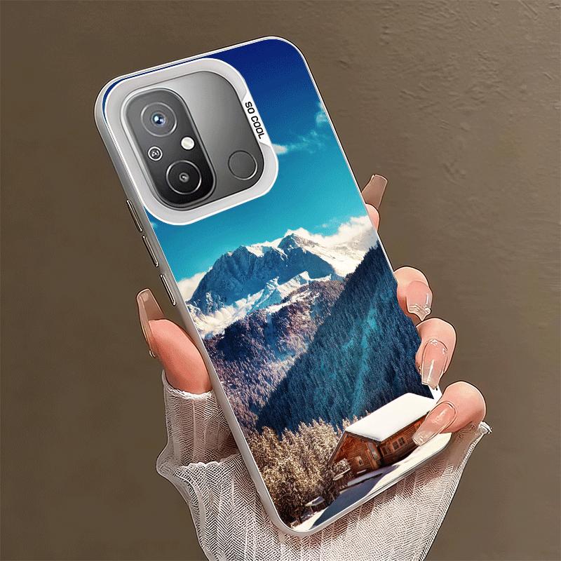 Mountain Peaks Landscape Shockproof Phone Case for Xiaomi Poco X7 X6 X5 X3 Pro F7 Ultra M8 Redmi 15C 15 14C 13C 12C 10C 13 12 10
