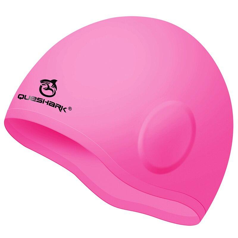 

Силиконовая шапочка для дайвинга Queshark, водонепроницаемые наушники для взрослых, шапочки для плавания, защита ушей, шапочка для купания