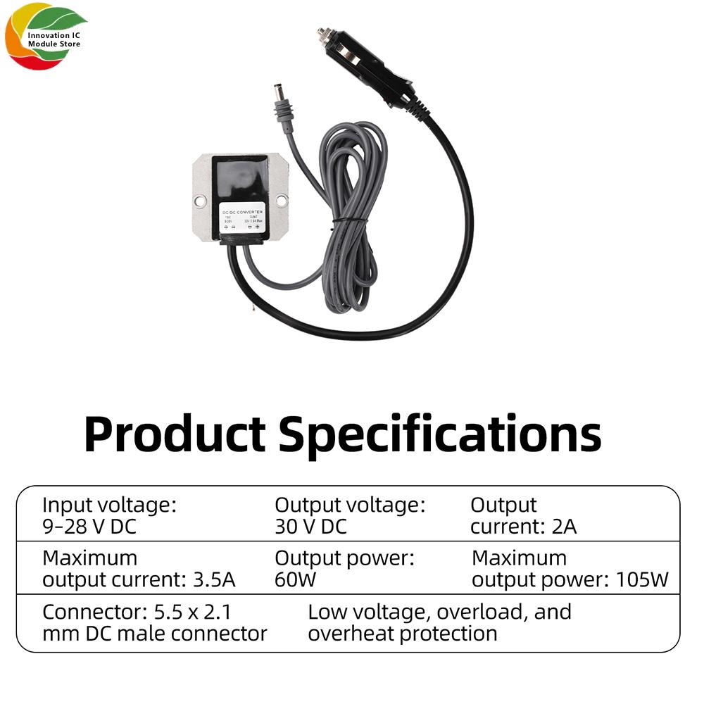 30V DC To DC Boost Converter 12V/24V To 30V 3.5A Step Up Power Module with IP68 Waterproof for RVs Boats