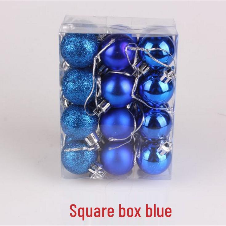 Na skladě: Sada 24 kusů 3cm lesklých vánočních koulí na ozdobu stromku