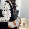 Trendy Street Style Women's Pu Shoulder Bag Unique Vintage Casual Baguette Bag For Everyday Use