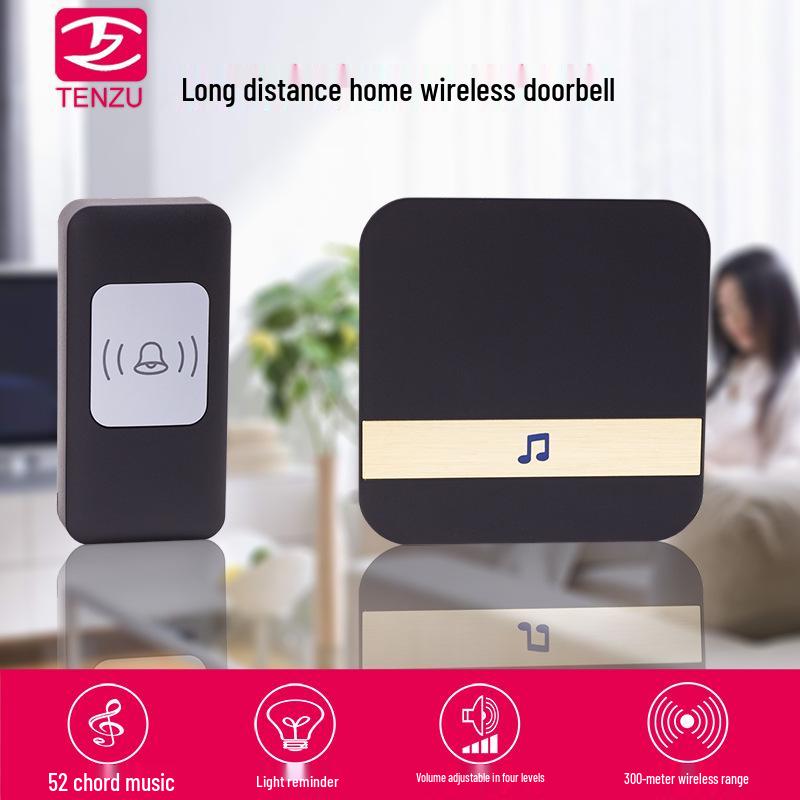 Smart Wireless Doorbell with Long-Range Remote and Elderly Call Button