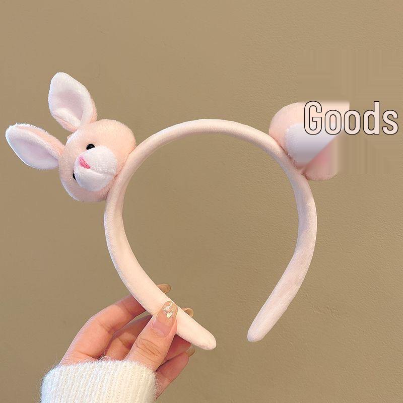 Adorable 2024 Cartoon Hair Tie & Plush Headband Set for Women - Cute Hair Accessories & Gift