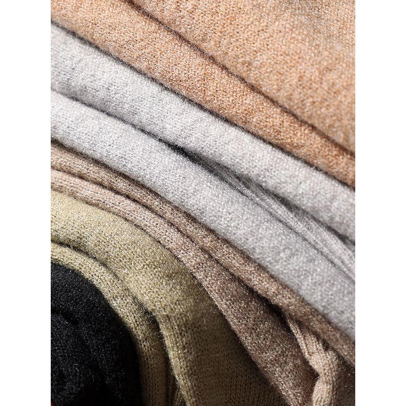round Neck Thin Bottoming Sweater Men's Autumn and Winter Warm Inner wear Sweater Foreign Trade Men's All-Matching Angora Knit
