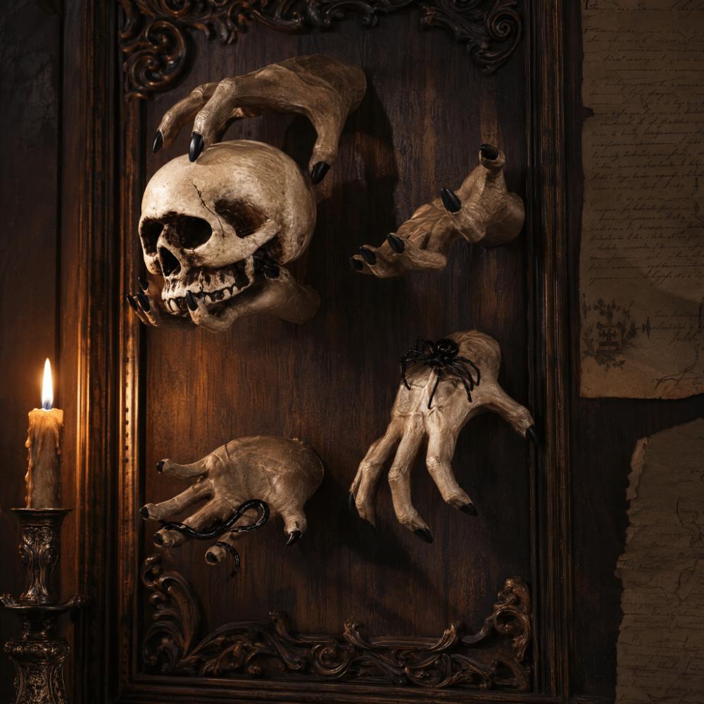 Resin Wall Hanging Decor Spooky Resin Wall Hanging Wall Sculpture Halloween Party
