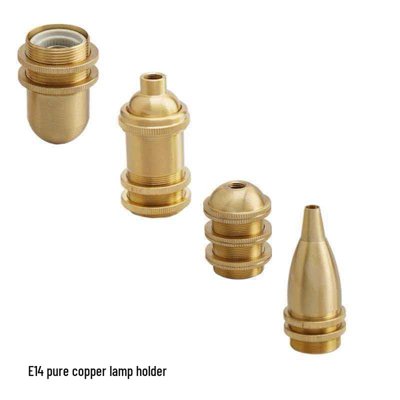 E26/E27 Pure Copper Table/Floor Lamp Holder with Switch Lighting Fixture DIY Accessory.