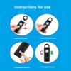 LED Strobe Light Portable Alarm Keychain Low Battery Notice Personal Security Alarm  Travel