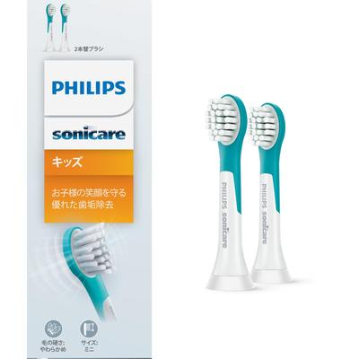 Philips Replacement Brush Sonicare Kids Brush Head Mini of 2 for Ages 4 To Genuine White (Set 12) HX6032/63
