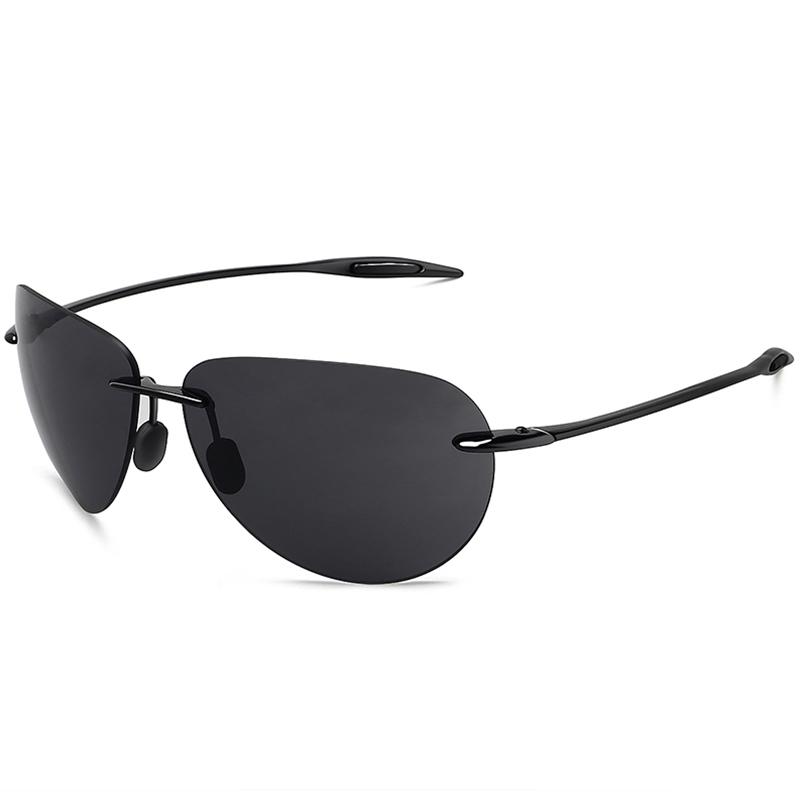 

MAXJULI Classic Fashion Rimless Oval sunglasses women&men UV400 Unbreakable Driving Sports TR90 Frame Sun Eyewear (MJ8008)