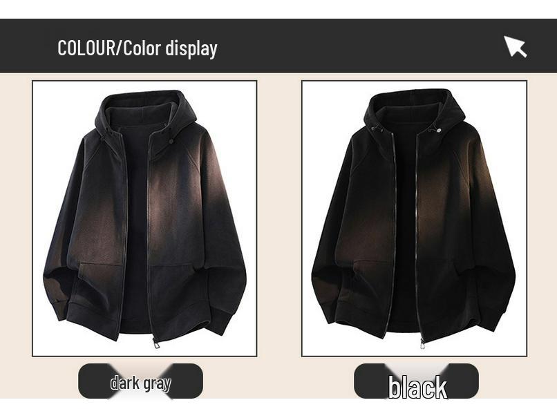 Plus Size Men's Winter Sherpa Fleece Hoodie Cardigan 2025 - Heavyweight Trendy Top