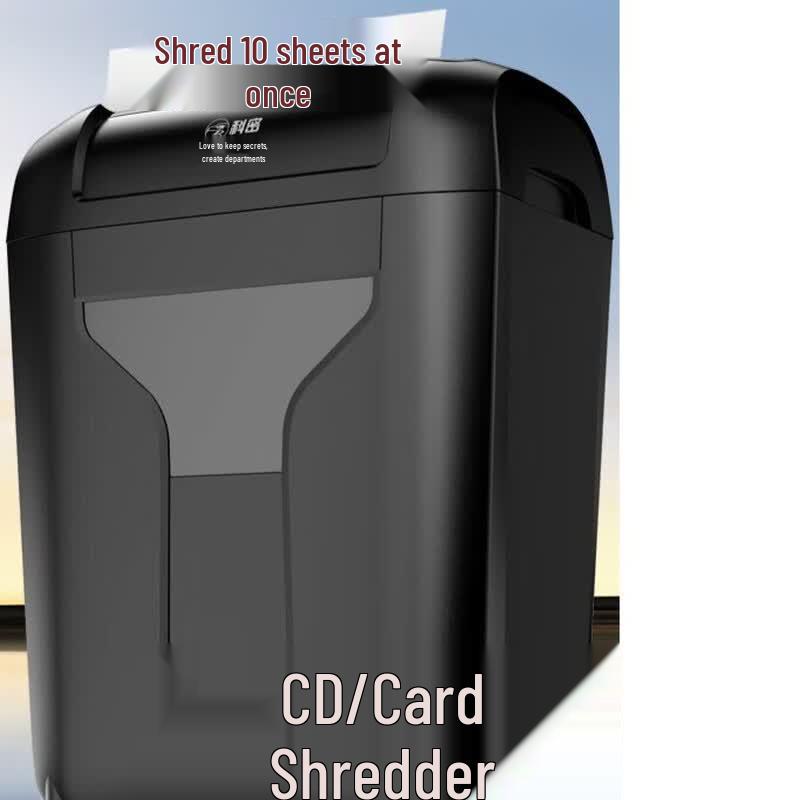 

Kemi 10-Sheet 18L Level 4 Home Office Shredder CN plug (adapter included)