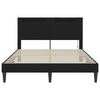 LED Light Strip Bed Frame Black 120 X 190 Cm Faux Leather