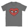 Spider-Man Heart T Shirts for Men 100% Cotton Awesome T-Shirts Crew Neck Tee Shirt Short Sleeve Tops Gift Idea