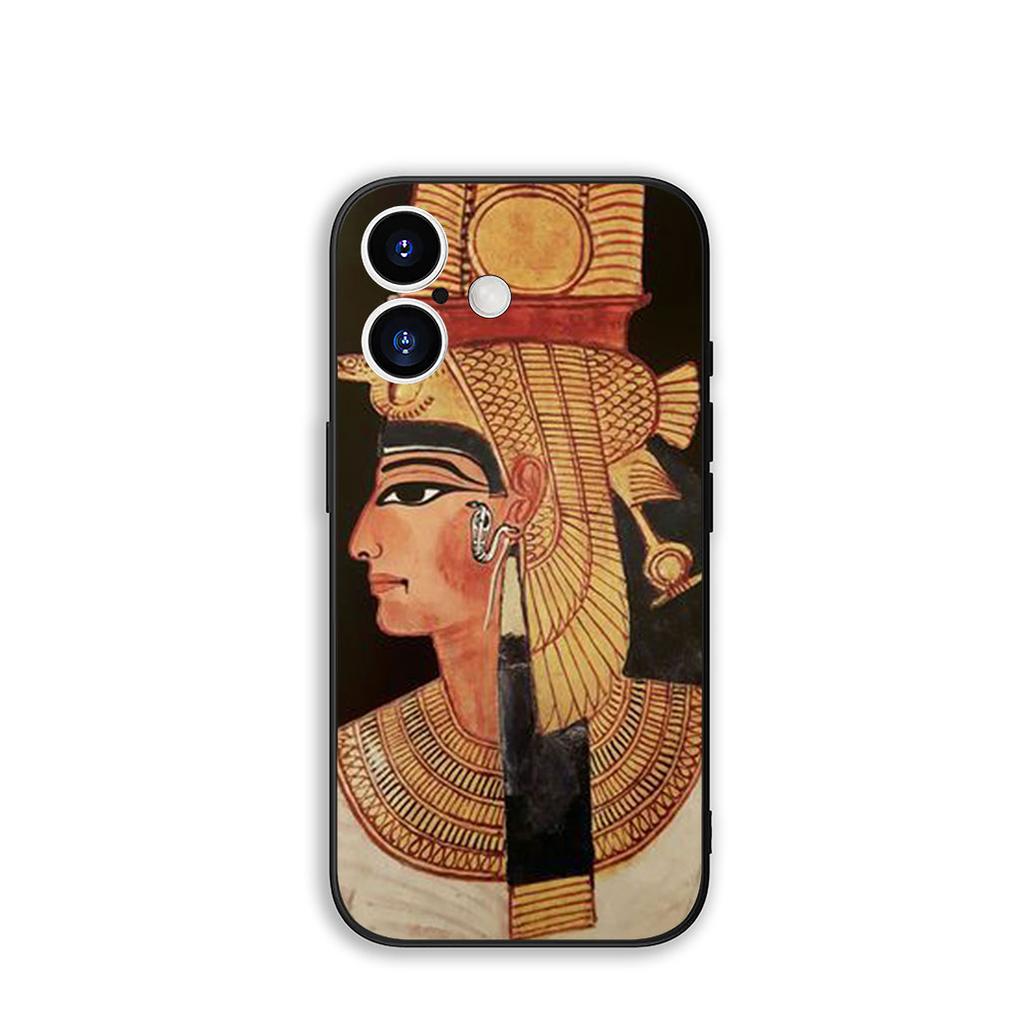 for Samsung Galaxy A36 A17 A26 A07 A35 A54 A53 A13 A33 A34 S8 S9 S20 S21 FE S10 Plus Cover Case Egypt Nefertiti Anubis Ankh Art