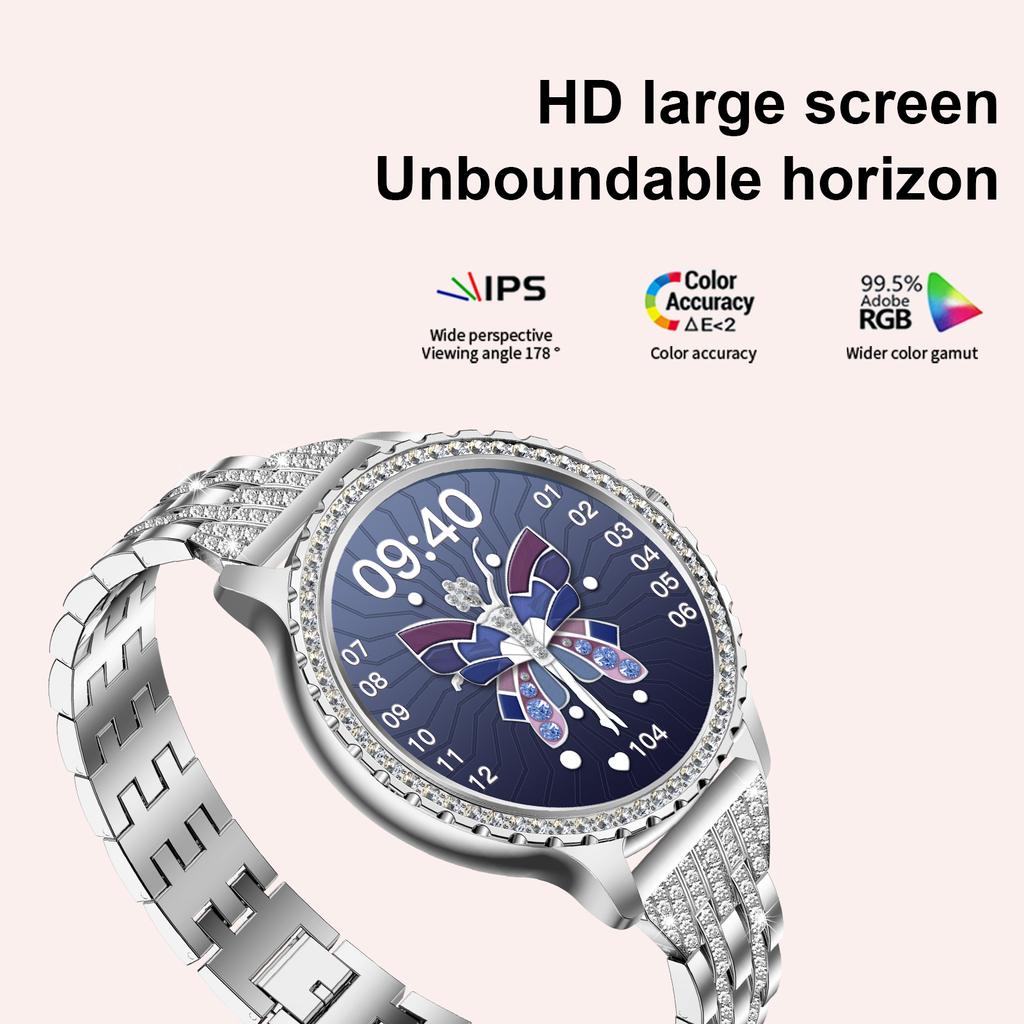Luxury Women S Smartwatch BT Calling, Health Monitoring, Sleep Tracking, 20+ Sports Modes, Waterproof Fitness Tracker
