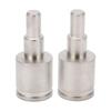 2pcs Amp Input Reducer Adapter 0 Gauge To 4 Gauge High Power Brass Nickel Plated for Car