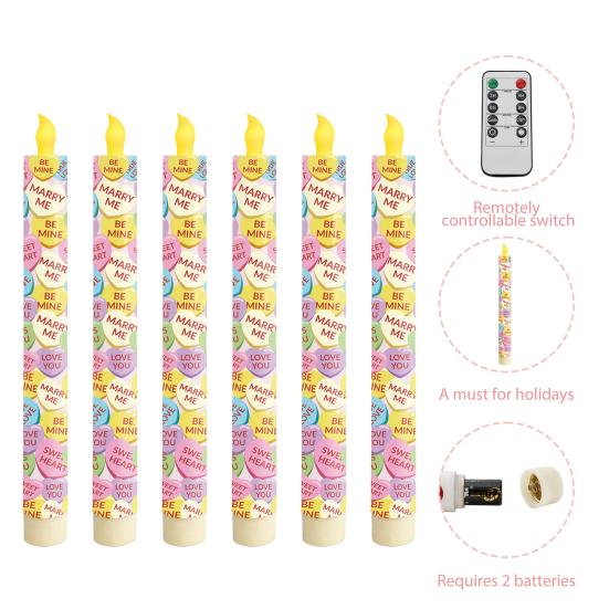 Electronic Candle Light Flameless LED Candles Battery Operated Safe Fire-Free Decorative Lights for Bedroom Living Room Wedding Party Home Decor