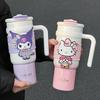 1pc Hello Kitty Stainless Steel Insulated Cup, 900ML Large Capacity Cute Water Cup, Christmas Gift, Car Cup & Portable Coffee Mu