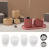 Silicone Molds Stripe Incensed Burners Moulds Candle Cup Making Molds Plaster Molds Craft Supplies Epoxy Resin Molds