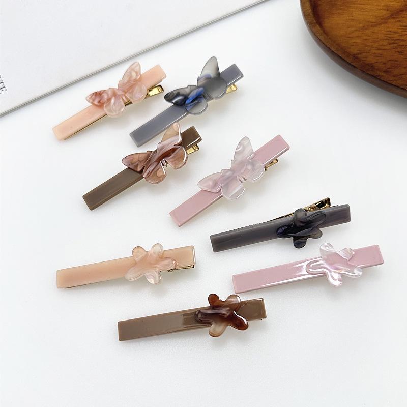 

Summer Sweet Girl Butterfly Hair Clip for Side Bangs - Dongdaemun Style кофейный