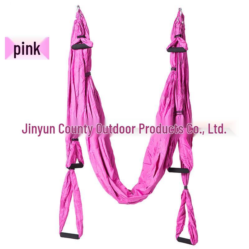 Aerial Yoga Hammock with 6 Handles - Non-Elastic Nylon for Studio Inversion Fitness