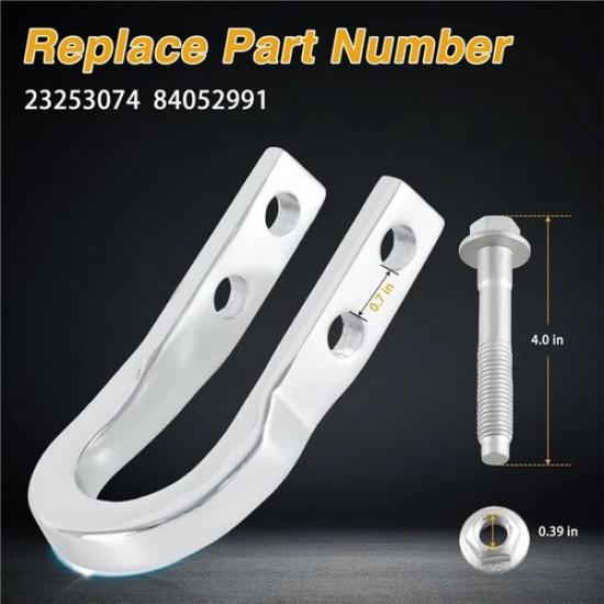 Front Tow Recovery Hooks Kit For Chevrolet Colorado GMC Canyon 15-20