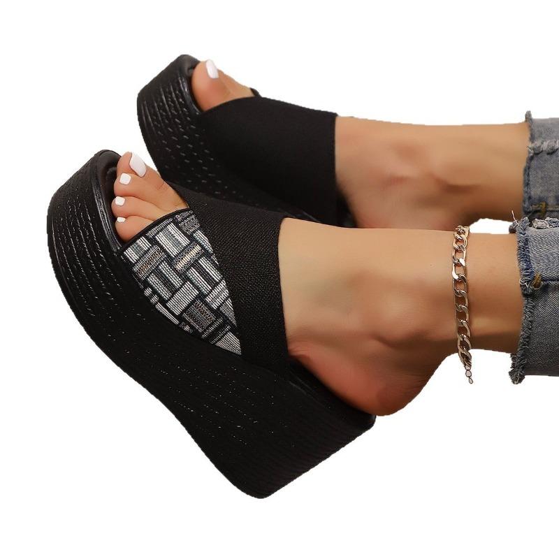 Women’s Colorblock Roman Slide Sandals Comfortable Summer Shoes