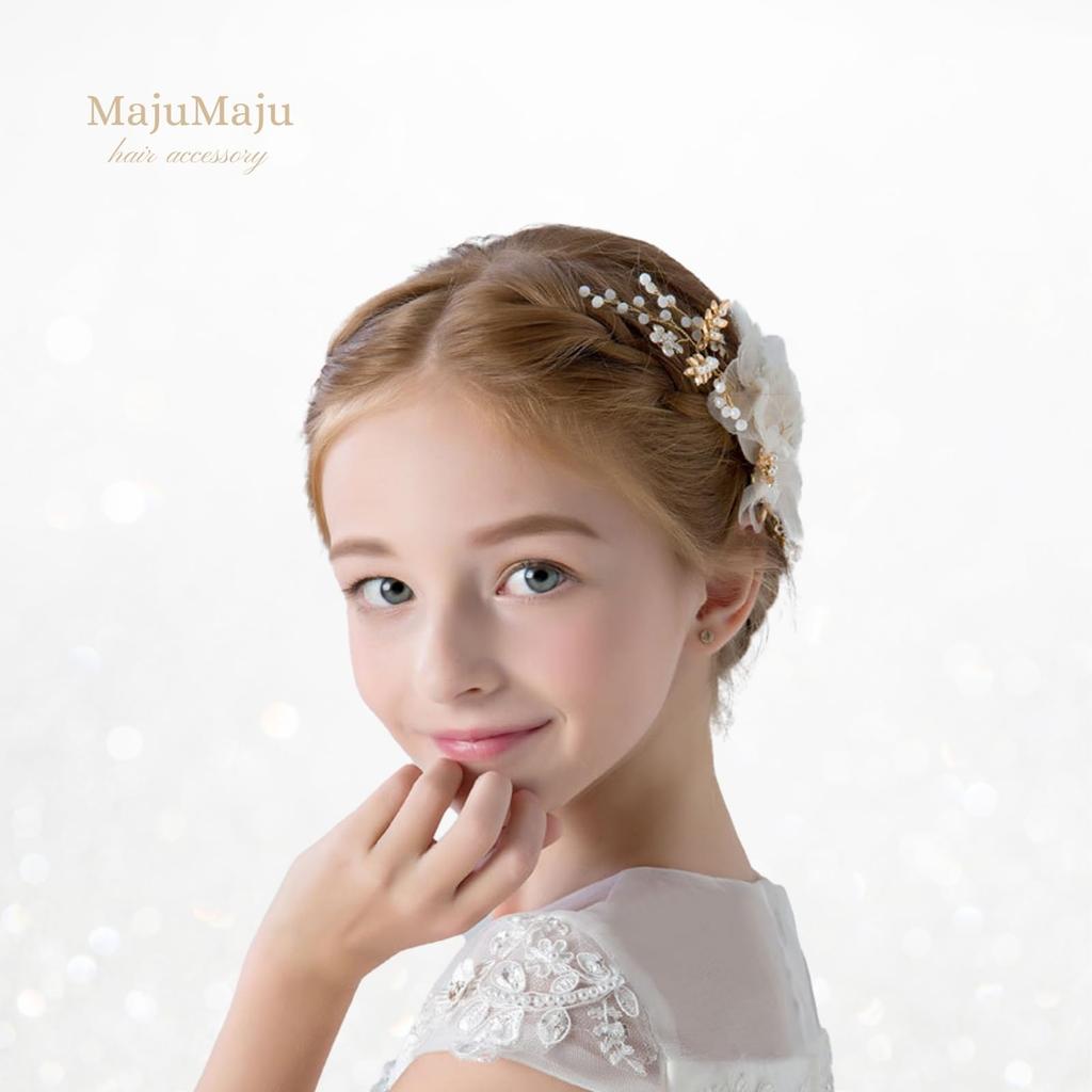 Hair Accessories Piano Recital Head Dress Girls Children Handmade Arrangement Hair Ornament [MajuMaju] (A) (PMA08)