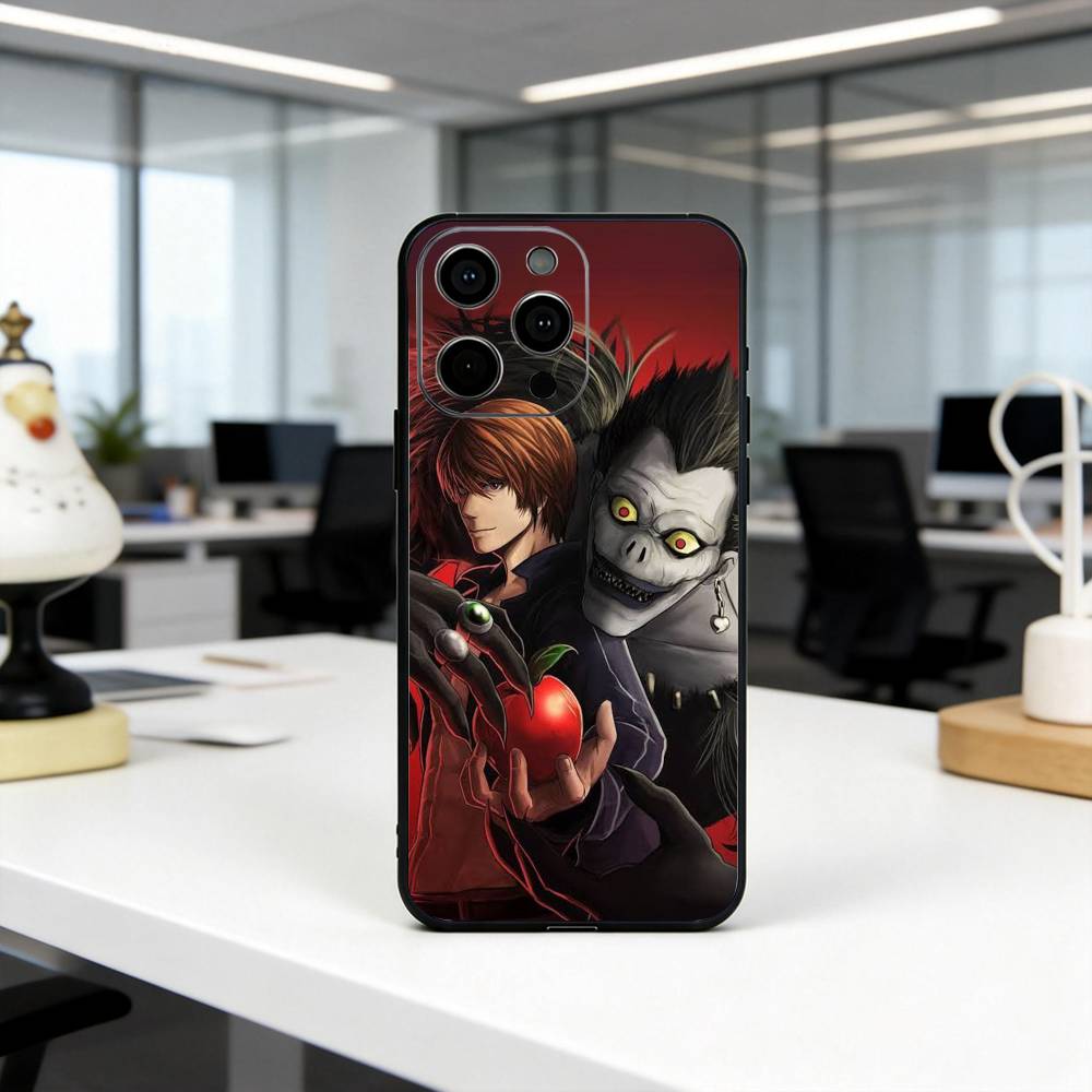 D-Deaths N-Notes L-Light Y-Yagami K-kira Phone Case For iPhone 17, 16,15,14,13,12,11 Plus,Pro Max, Others Soft Black Cover