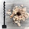 Hand Wood Punch Manual Auger Drill Bush-Craft Carbon Steel Portable Survival Bit