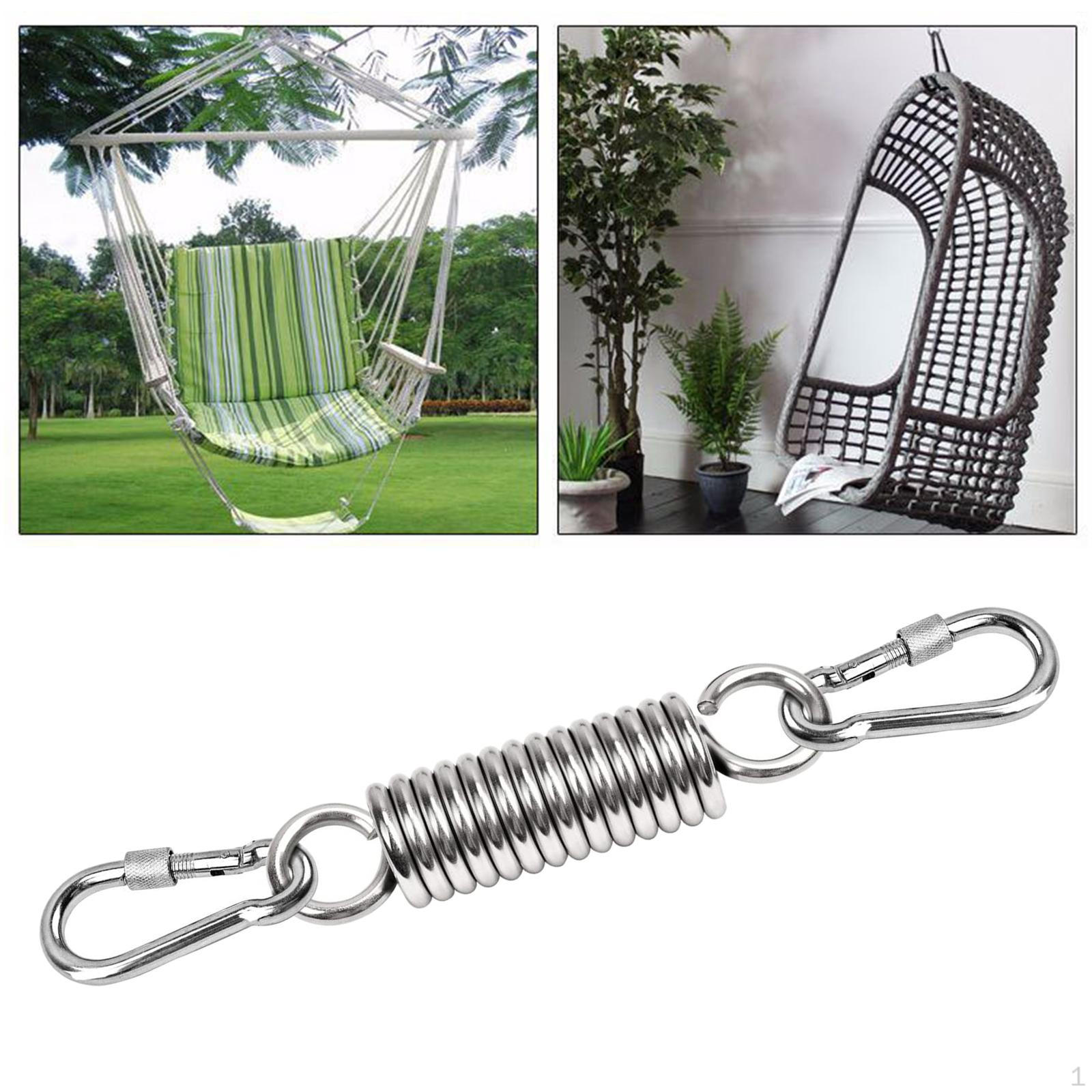 

Комплект для подвешивания гамака с 2 карабинами, карабинами Heavy Duty 500, пружиной для качания 3Pcs