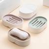 Plastic Drainable Soap Dish Set