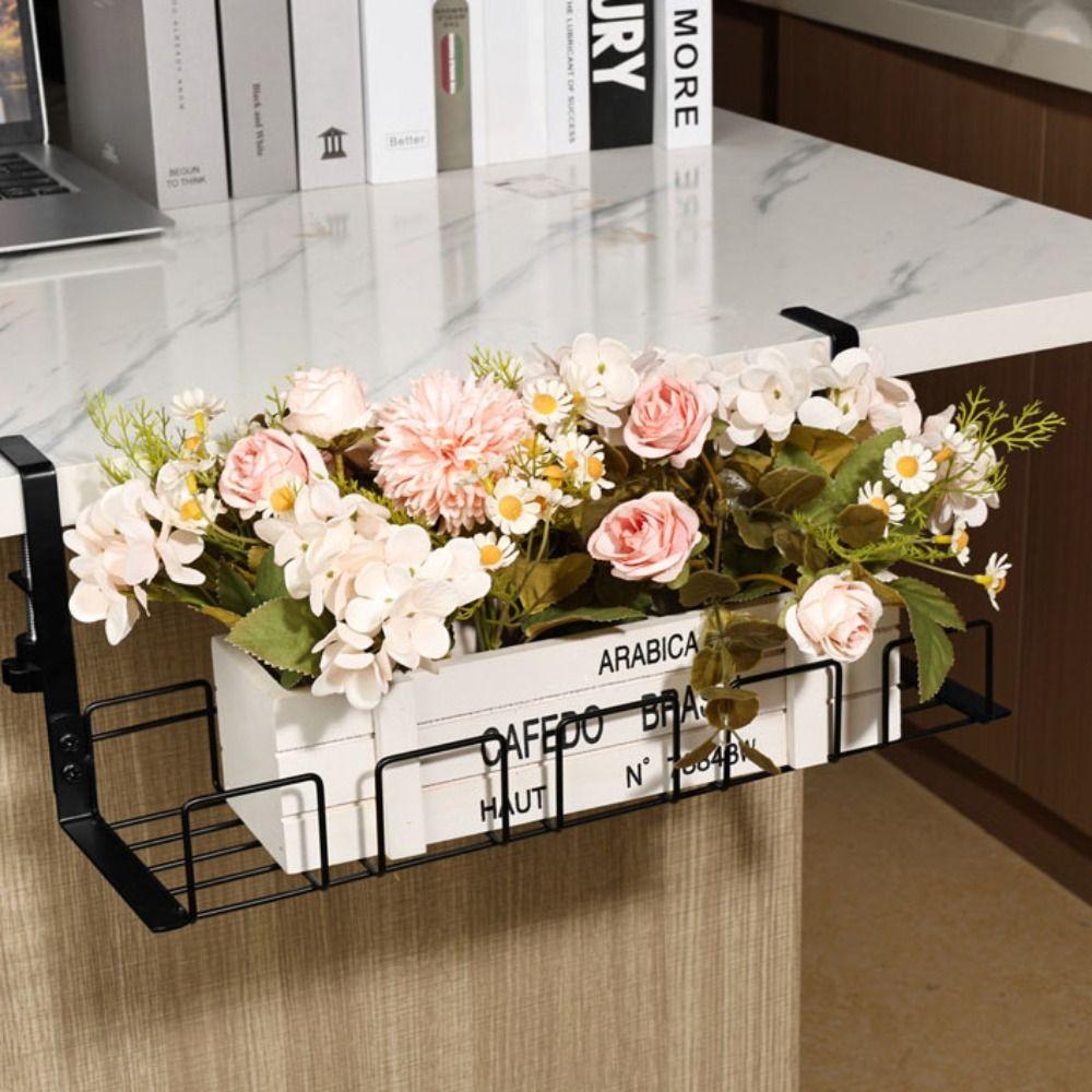 Stabiler Metall-Kabelkanal ohne Bohren Schreibtisch-Kabelorganisator Untertisch-Ablageregal Büro