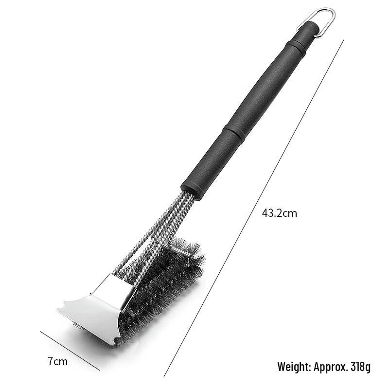 BBQ Grill Brush with Scraper - 2 Pack