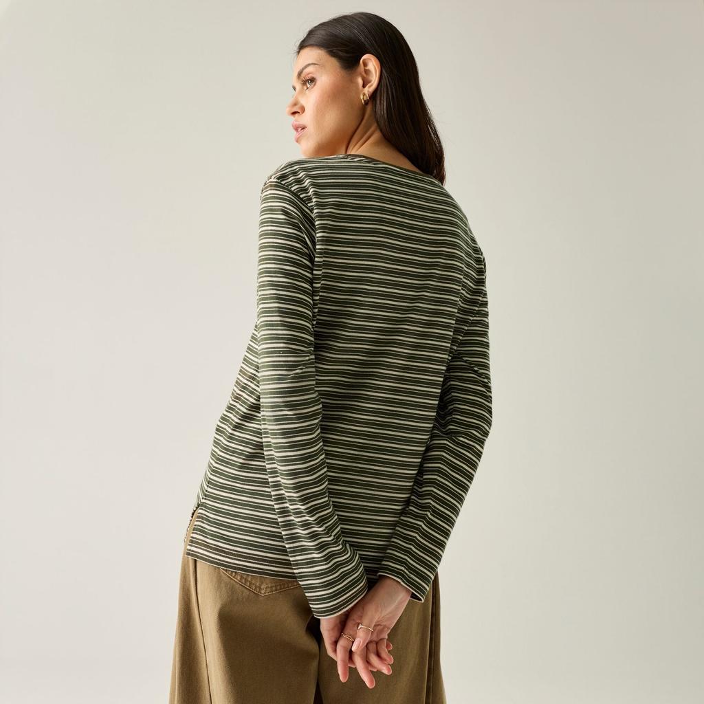 Regatta Womens/Ladies Federica Stripe Long-Sleeved T-Shirt